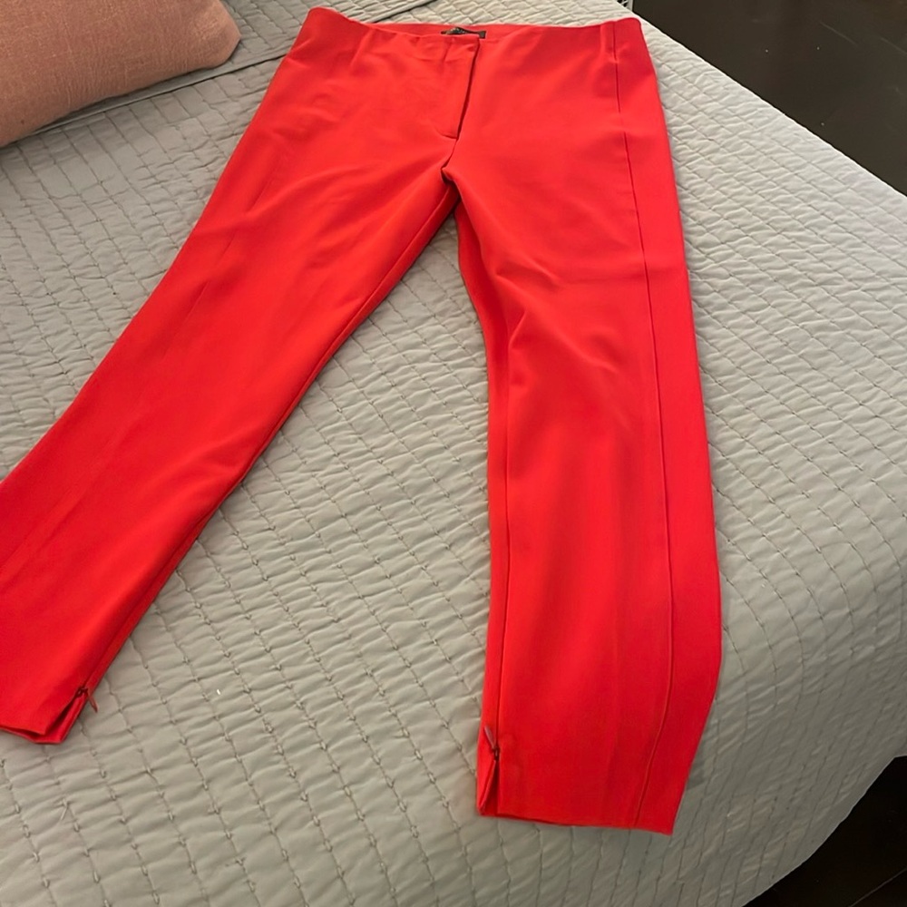 Ann Taylor Red Ankle Pants